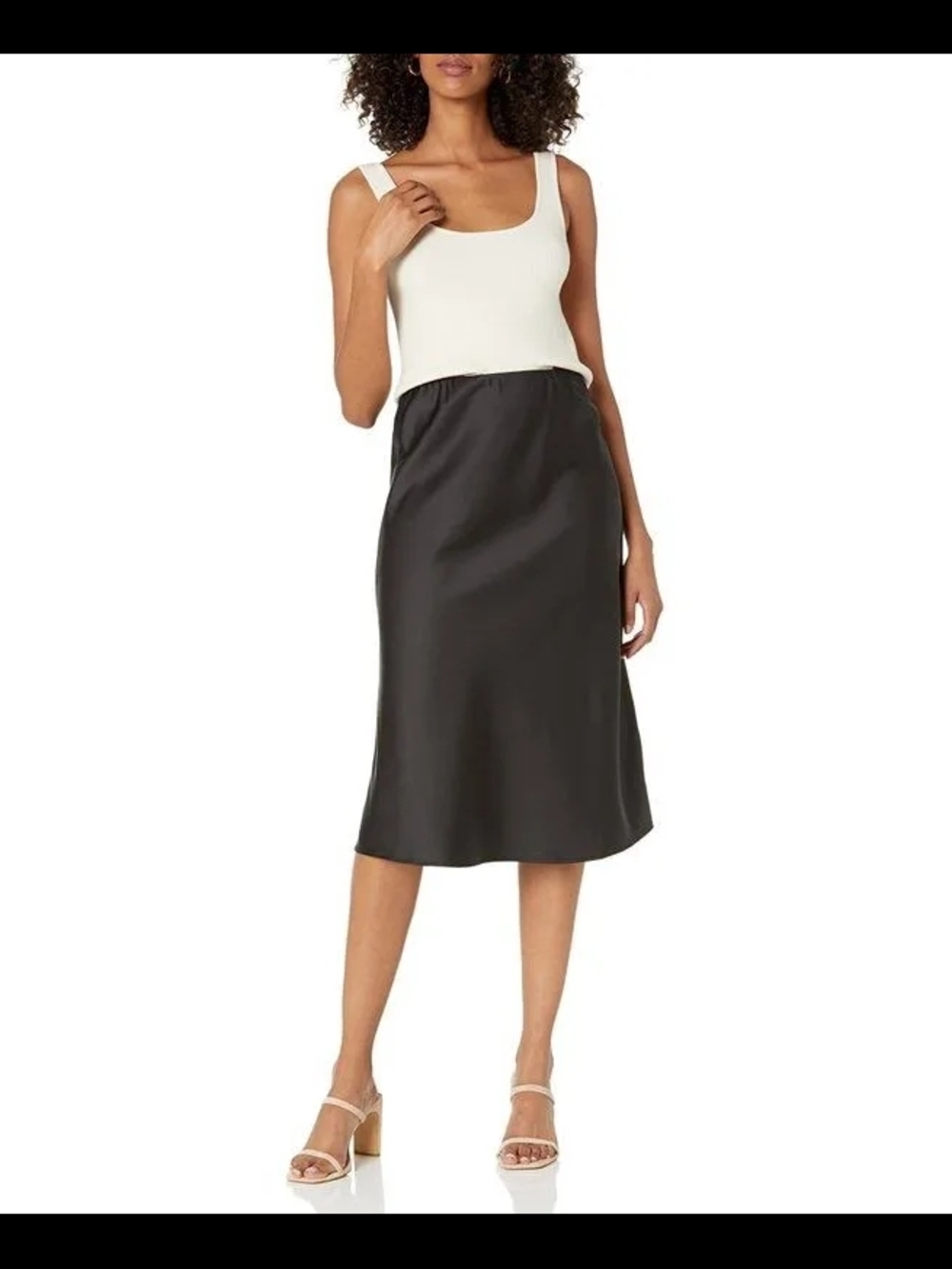 The Drop Women's Maya Silky Slip Skirt Skirt 3X